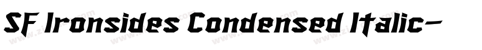 SF Ironsides Condensed Italic字体转换